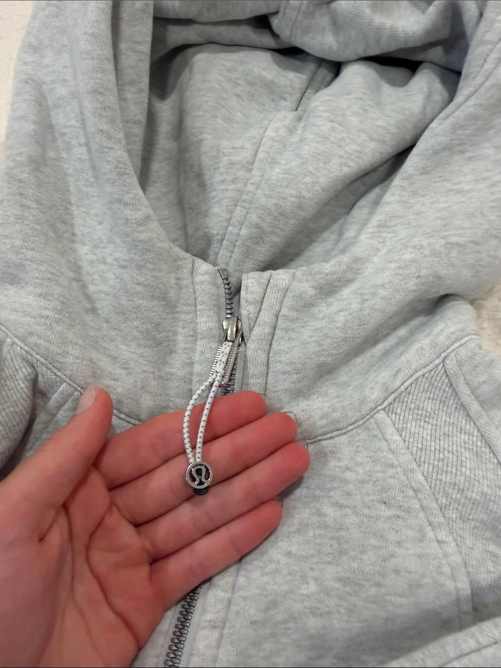 Grey Lululemon half zip scuba xs/s